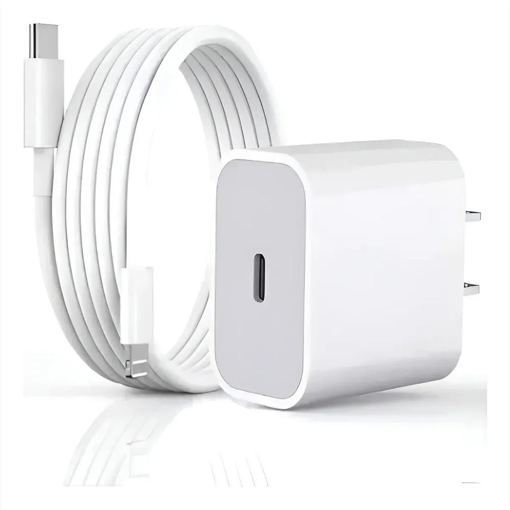 Cargador Completo Carga Rapida Para Iphone 25W